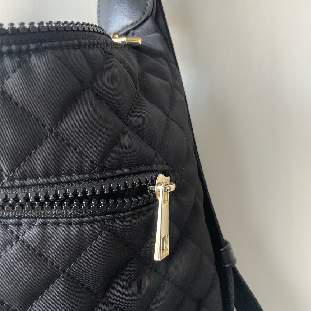 Sondra Roberts Quilted Black Backpack - Picture 8 of 13